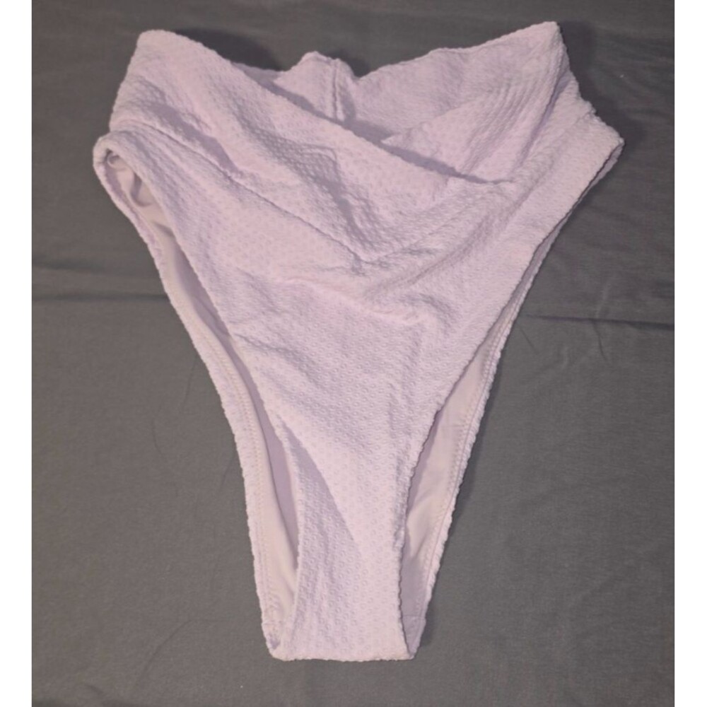 Aerie Lilac Purple High Cut Cheeky Swim Bathing Suit Bottom Small S New